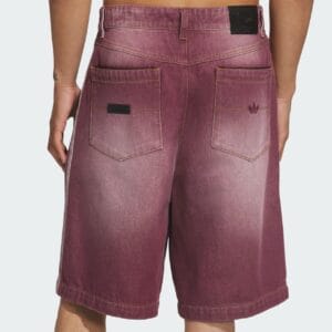 SKATEBOARDING x TYSHAWN WASHED DENIM SHORTS - Maroon - Bild 4