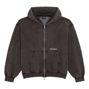 Baker Zipped Hoodie - Black