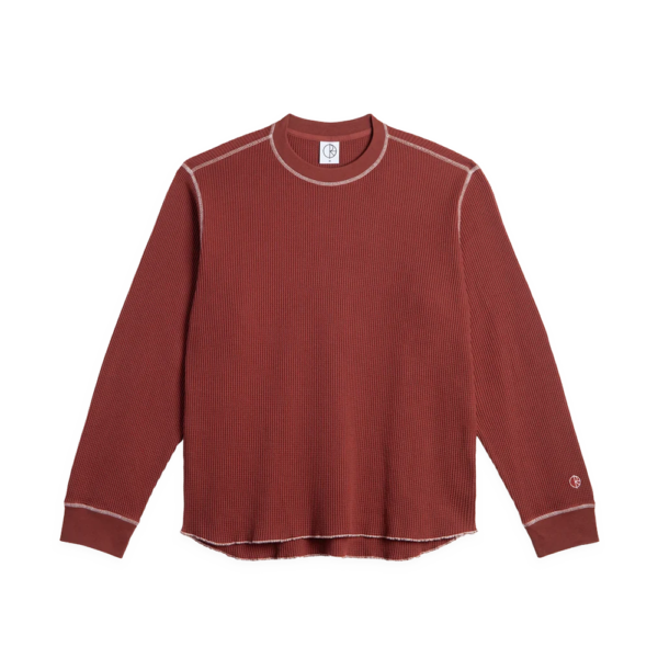 Dylan LS Tee - Wine/White