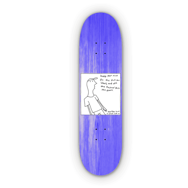 Keep Your Mind on What You Want - 8,5" - Blue